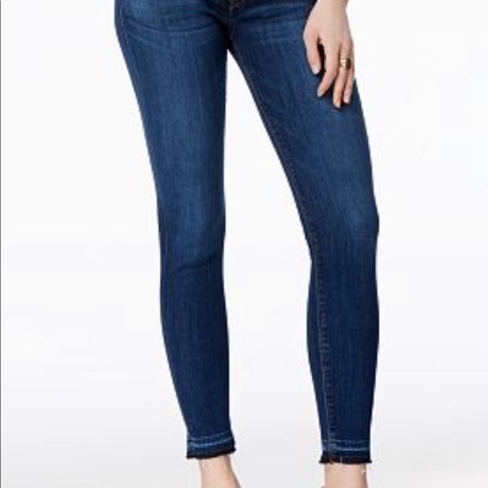 Hudson “Krista” Raw Hem Super Skinny Jeans